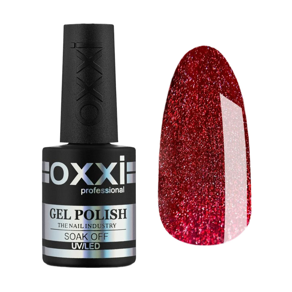 Магнітний гель-лак для нігтів Oxxi Professional Crystal Cat Gel Polish 08, 10 мл